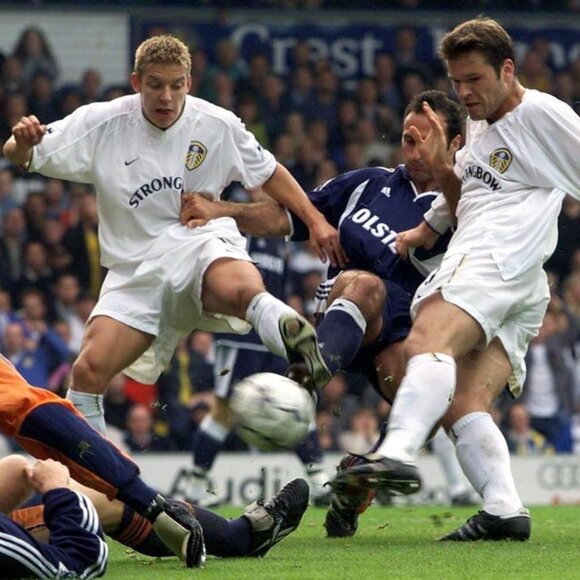 Nike LEEDS UNITED 2000-02 home football shirt long sleeve jersey XL Strongbow - Picture 3 of 16